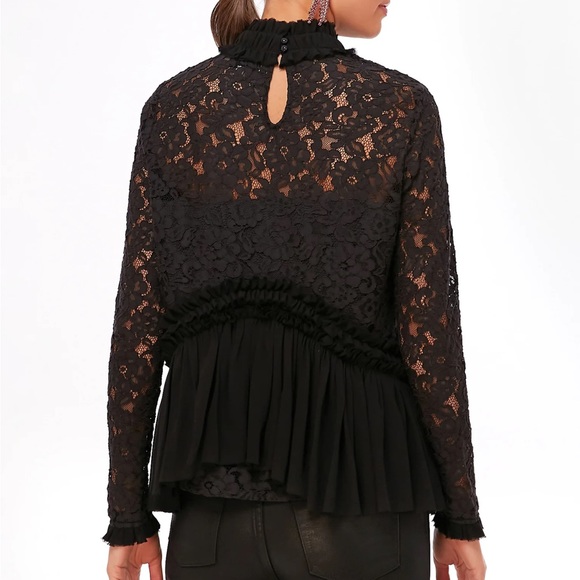 Black Lace Myla Top - Picture 4 of 12